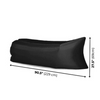 Inflatable Couch Lounger (Black)